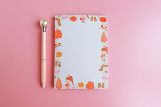 Pumpkin Picking A6 Notepad