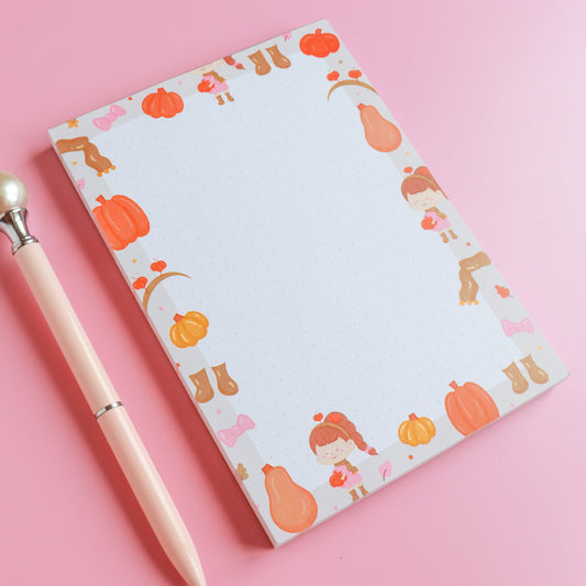 Pumpkin Picking A6 Notepad