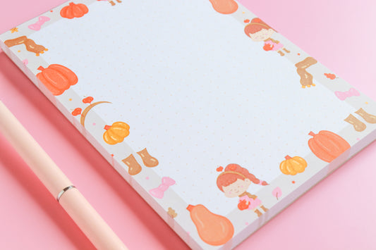 Pumpkin Picking A6 Notepad