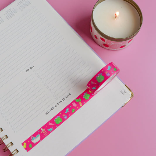 A Bubble Bath & a Podcast Washi Tape