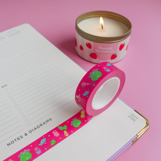 A Bubble Bath & a Podcast Washi Tape