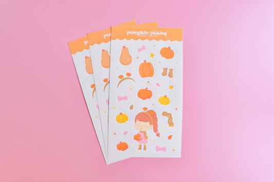 Pumpkin Picking Sticker Sheet