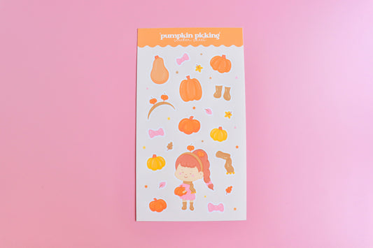 Pumpkin Picking Sticker Sheet