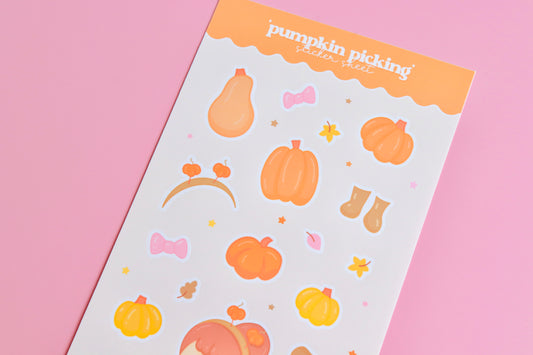 Pumpkin Picking Sticker Sheet