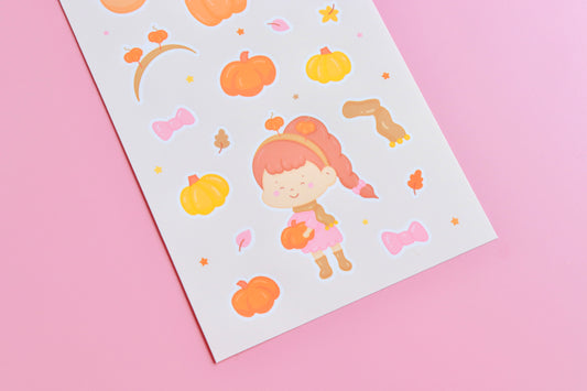 Pumpkin Picking Sticker Sheet
