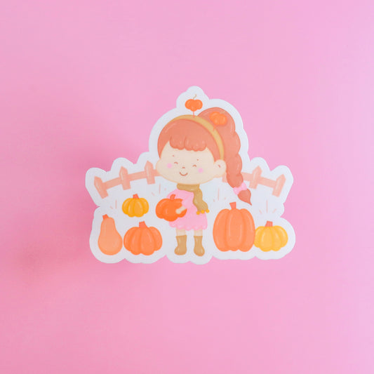 Pumpkin Picking Sticker