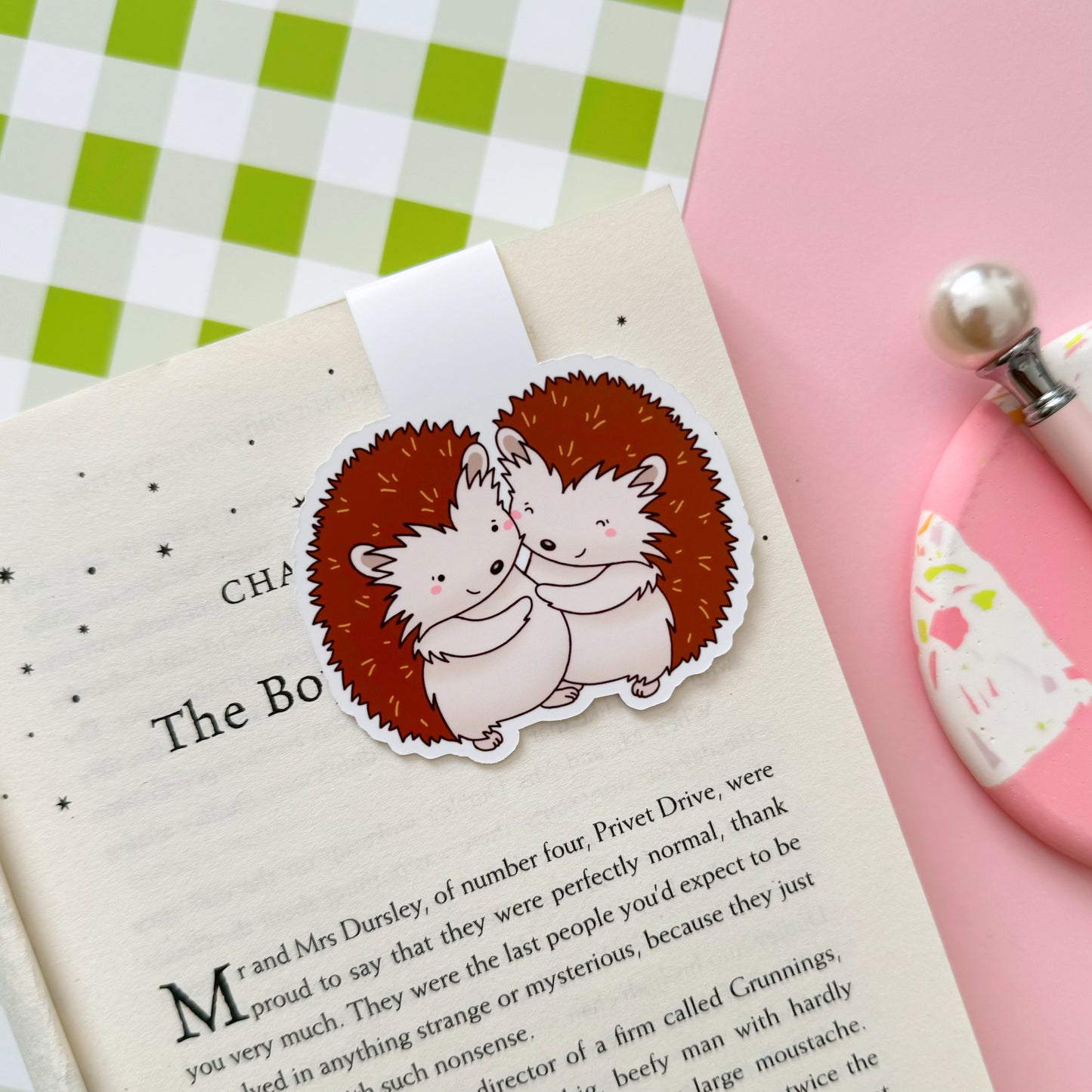 Hedgehugs Magnetic Bookmark