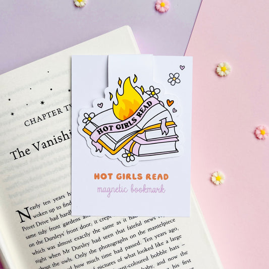 Hot Girls Read Magnetic Bookmark