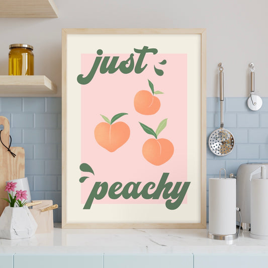 Just Peachy Wall Art Print