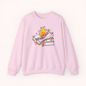 Hot Girls Read Crewneck Sweatshirt