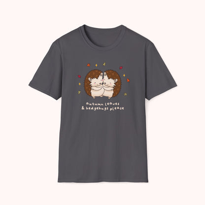 Autumn Leaves & Hedgehugs Please T-Shirt