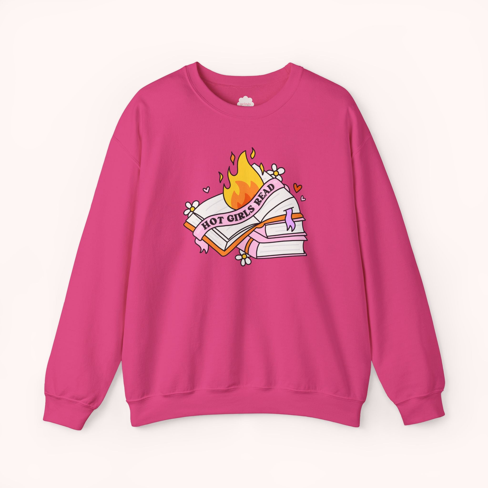 Hot Girls Read Crewneck Sweatshirt