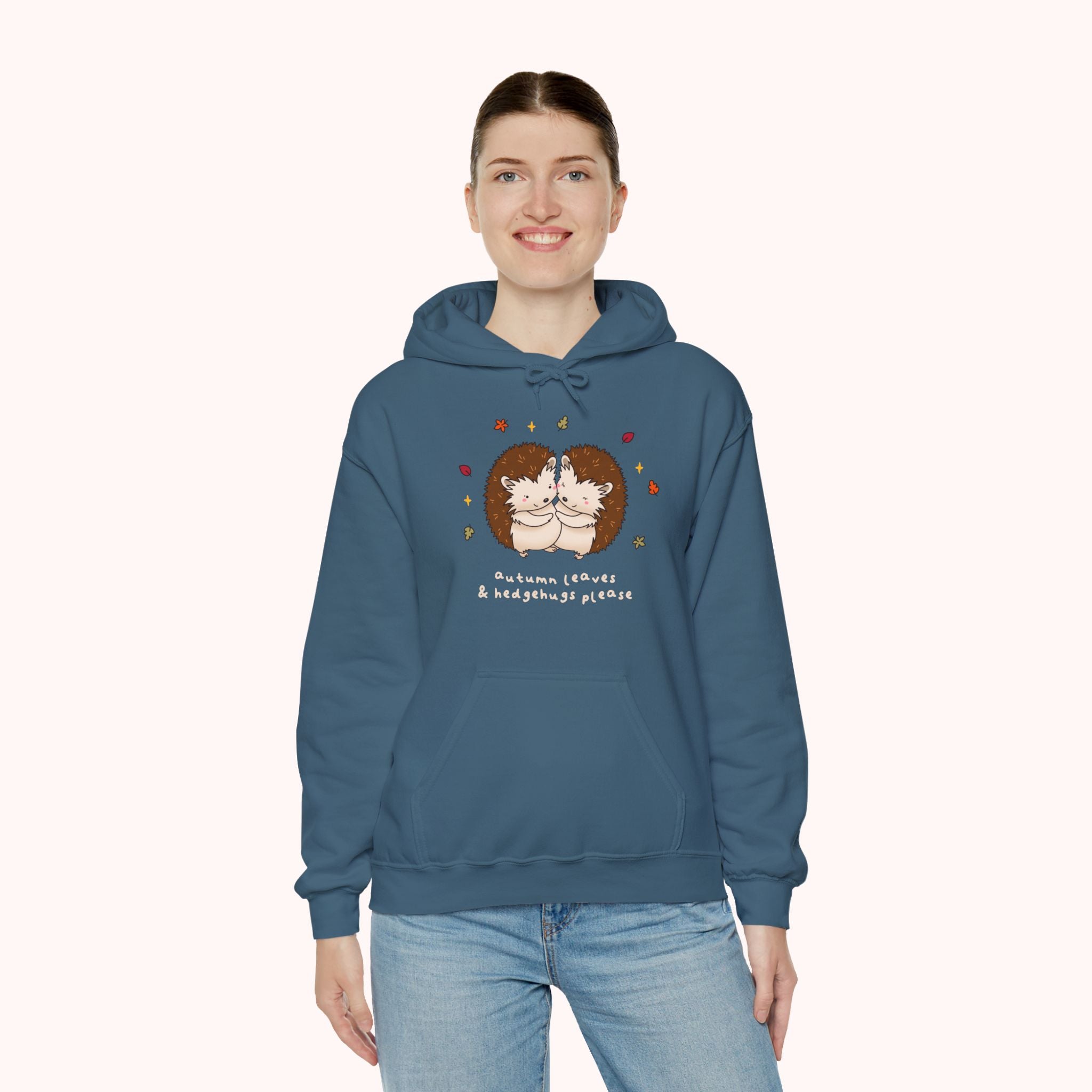 Autumn Leaves & Hedgehugs Please Hoodie