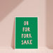 Oh For Fork Sake Kitchen Wall Art Print