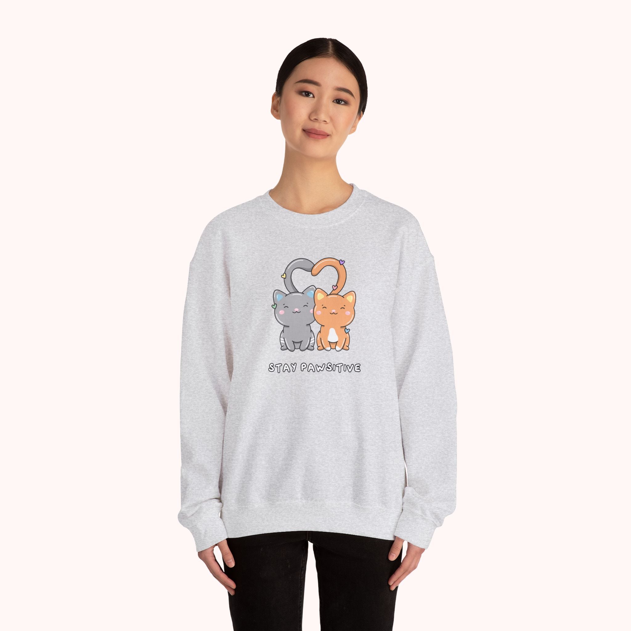 Stay Pawsitive Crewneck Sweatshirt