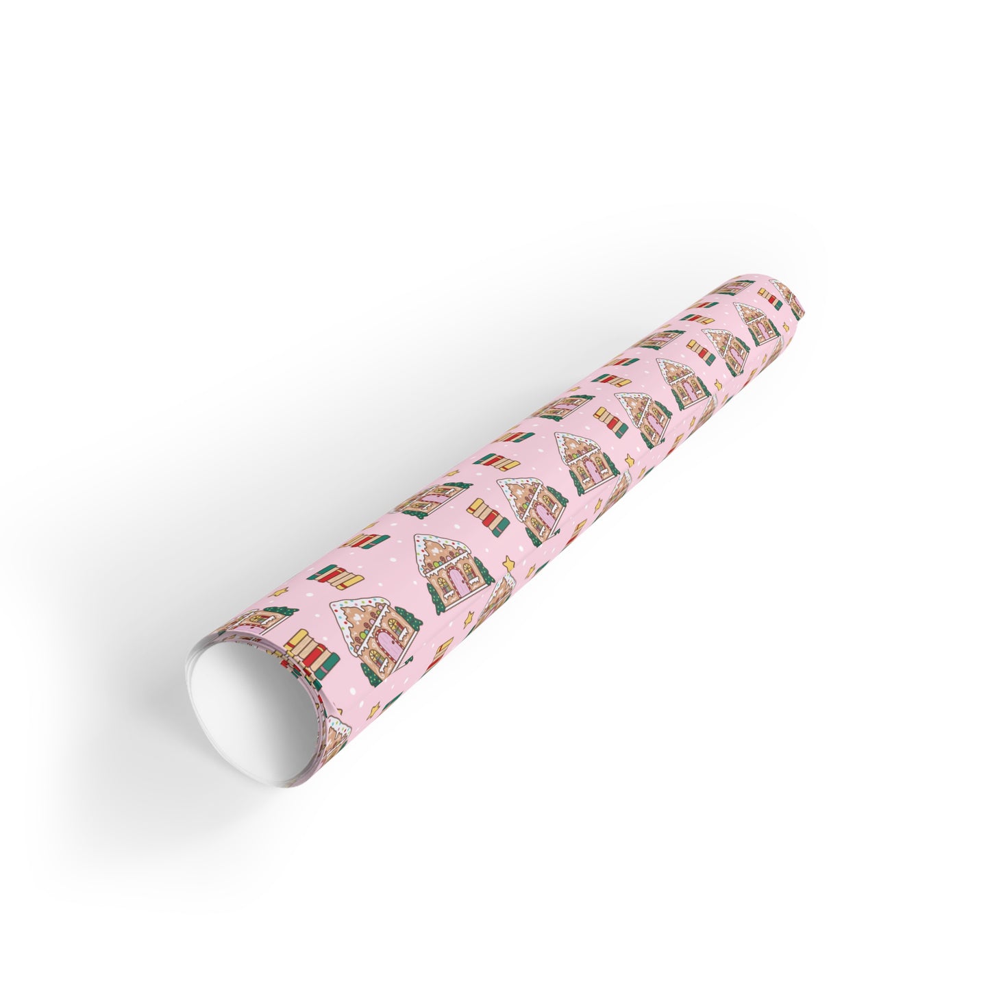 Gingerbread Library Gift Wrapping Roll