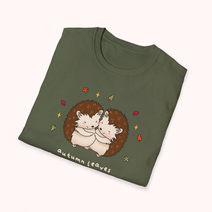 Autumn Leaves & Hedgehugs Please T-Shirt