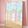 Beach Hut Wall Art Print