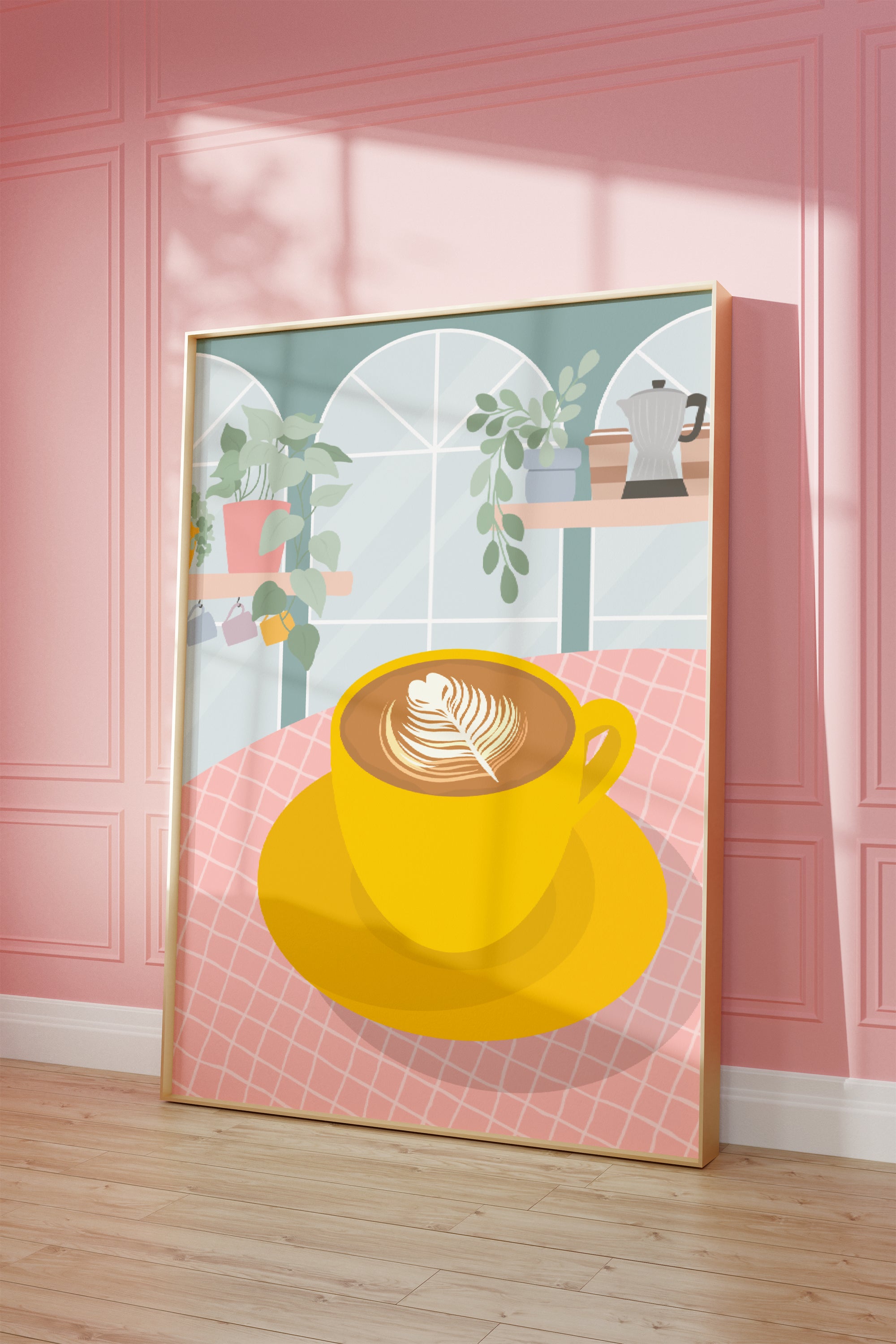Cosy Coffee Shop Wall Art Print
