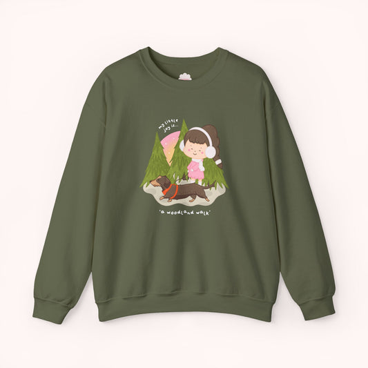 A Woodland Walk Crewneck Sweatshirt