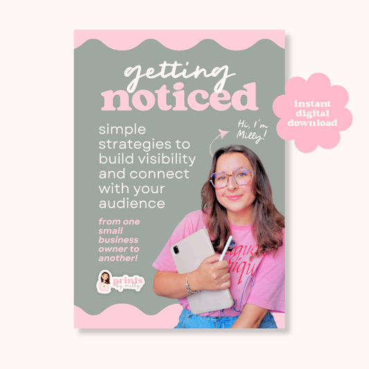 'Getting Noticed' E-Book – A Guide to Visibility for Small Business Owners