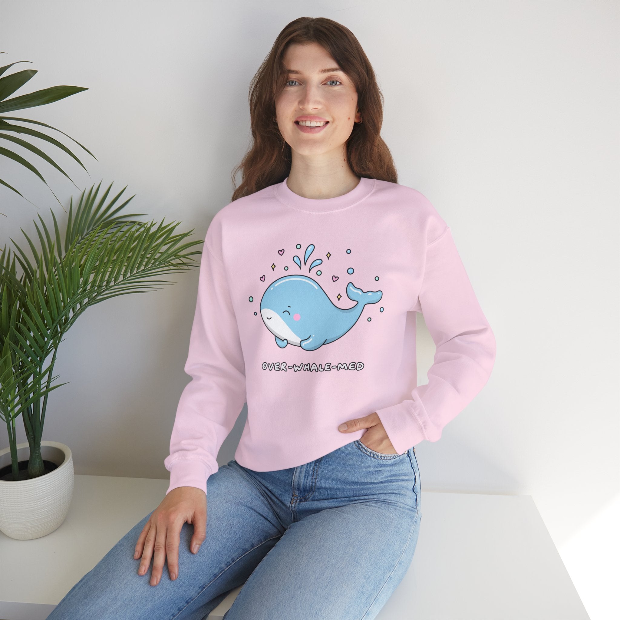 Over-Whale-Med Crewneck Sweatshirt