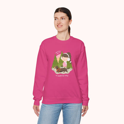 A Woodland Walk Crewneck Sweatshirt