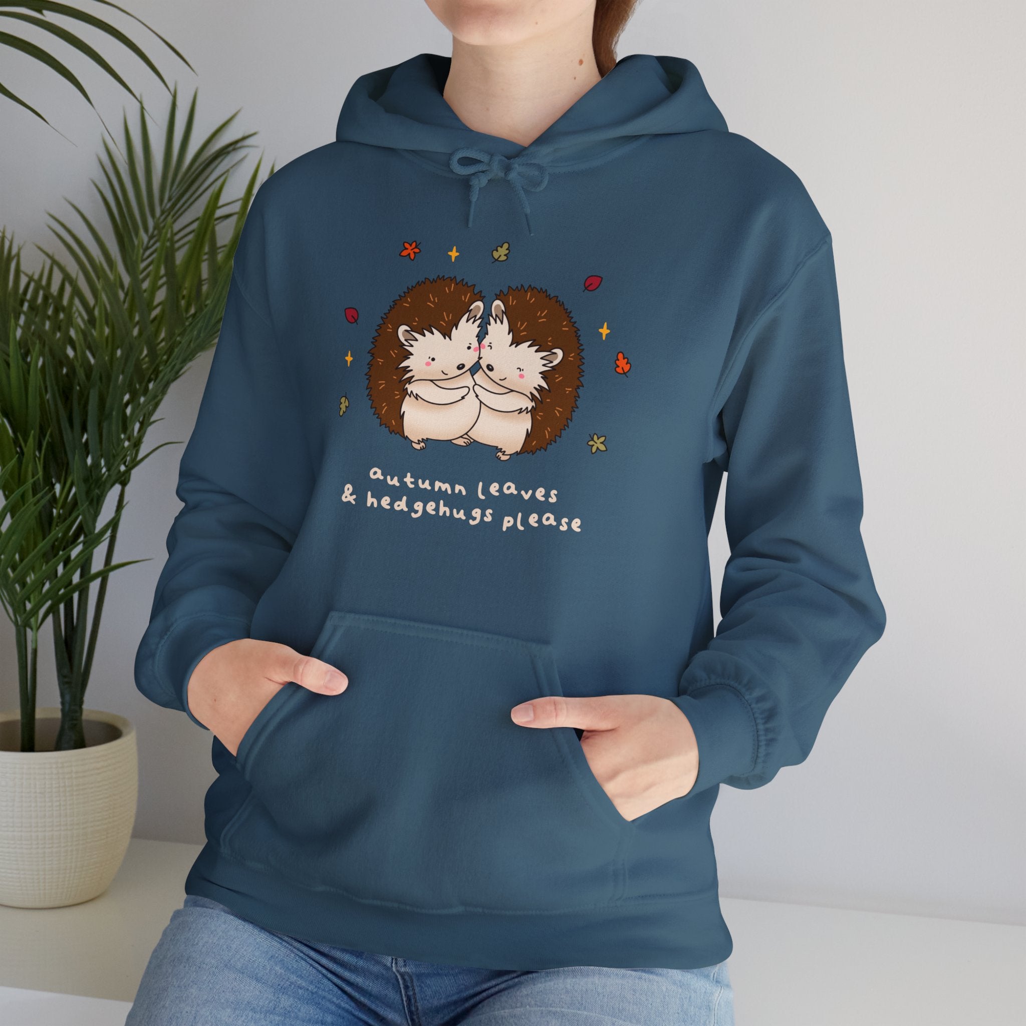 Autumn Leaves & Hedgehugs Please Hoodie