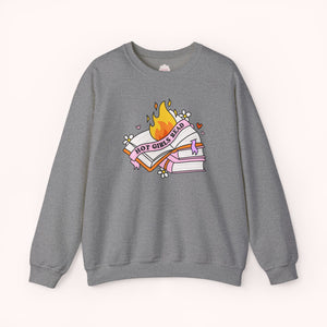 Hot Girls Read Crewneck Sweatshirt