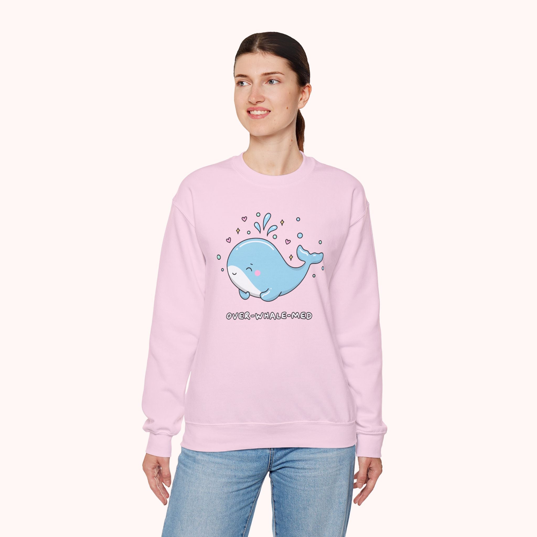 Over-Whale-Med Crewneck Sweatshirt