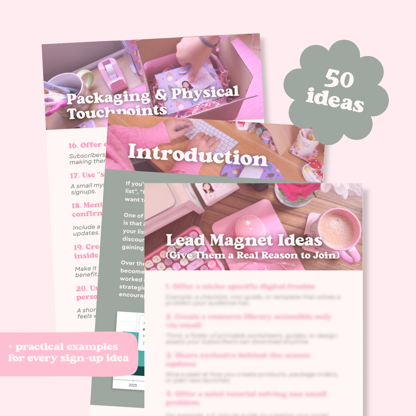 ‘50 Creative Email List Growth Ideas’ E-Book – A Guide to Getting More Email Subscribers for Your Small Business