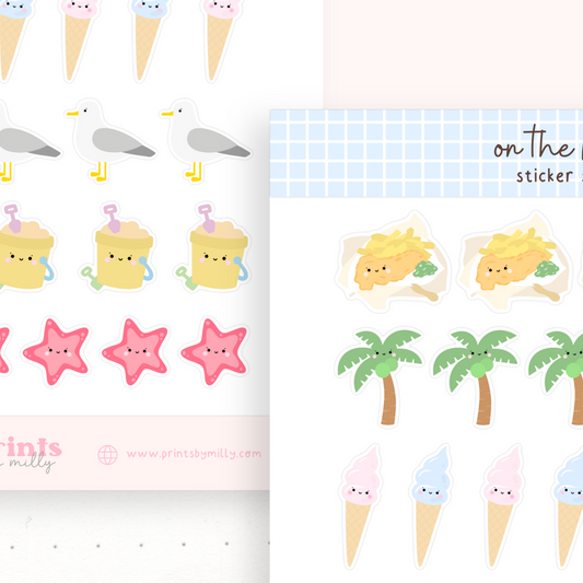 On the Beach Sticker Sheet