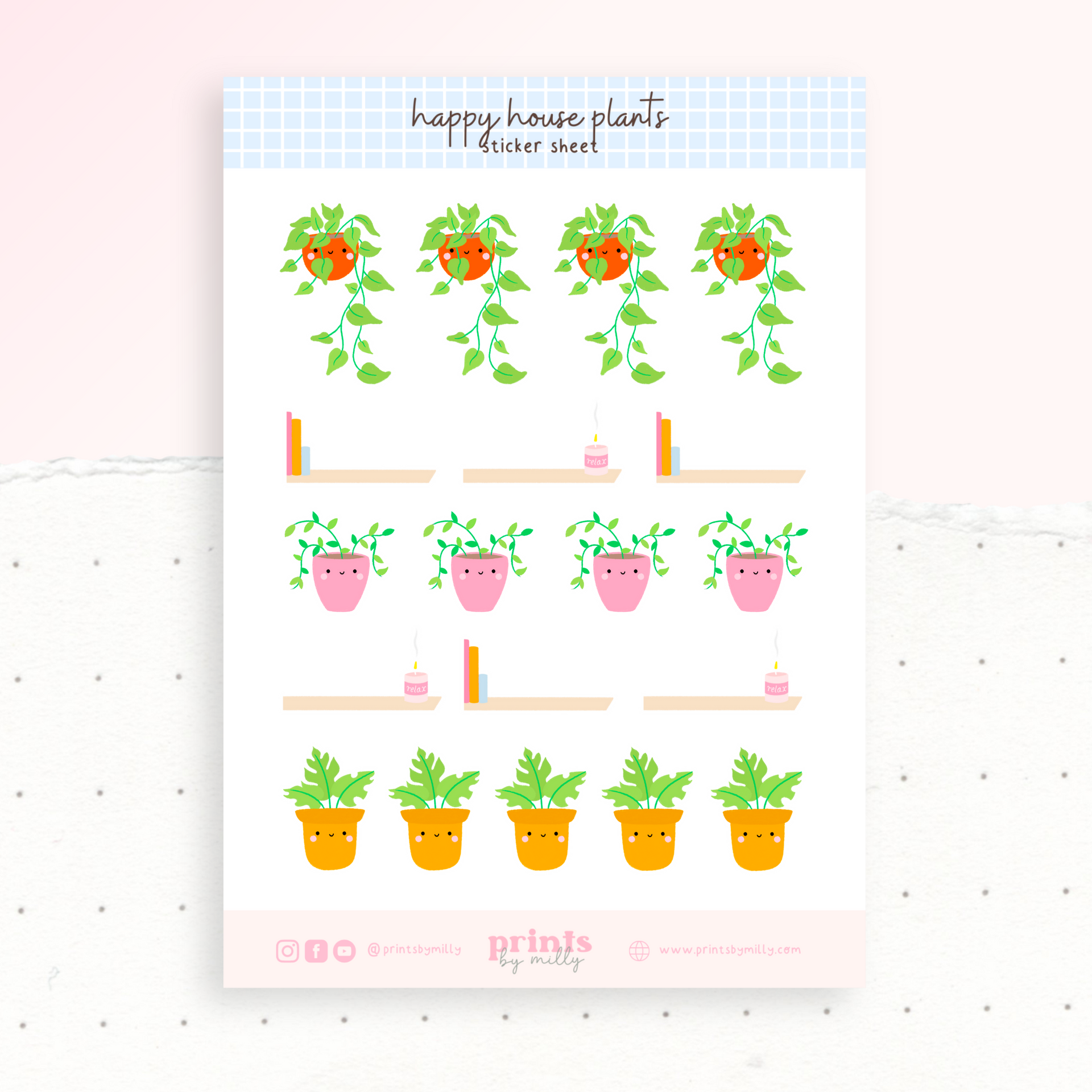 House Plants Sticker Sheet