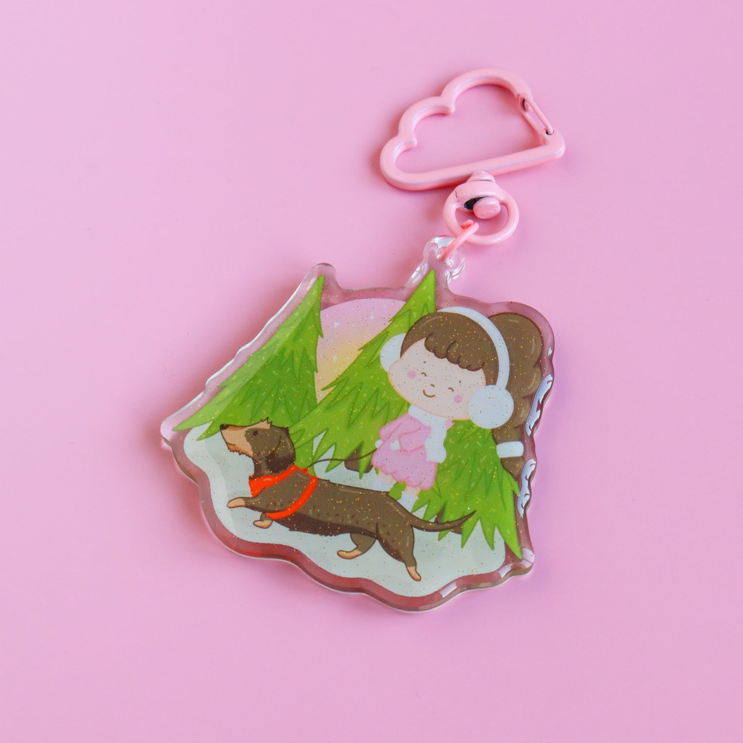 A Woodland Walk Acrylic Keyring