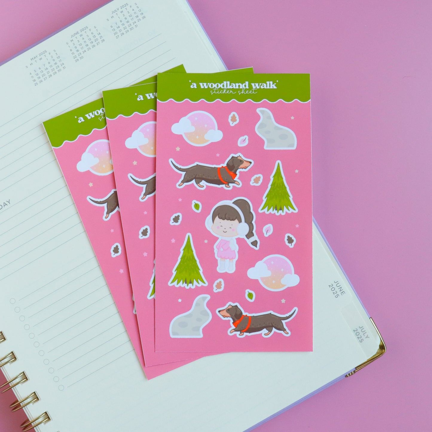 A Woodland Walk Sticker Sheet