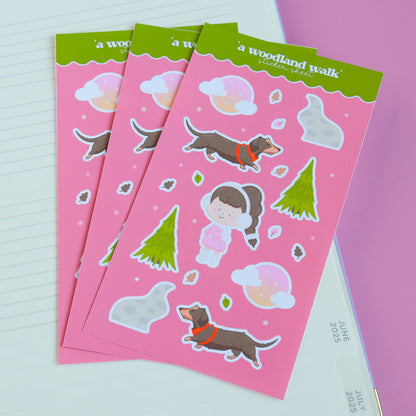 A Woodland Walk Sticker Sheet