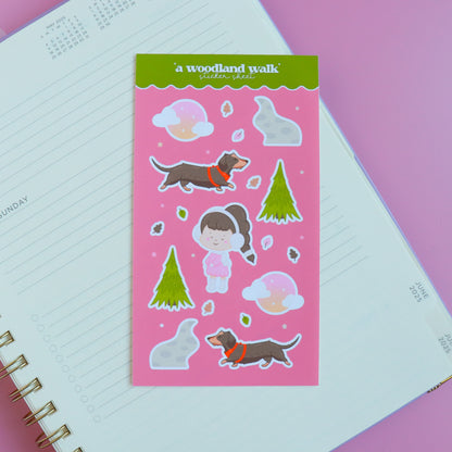 A Woodland Walk Sticker Sheet