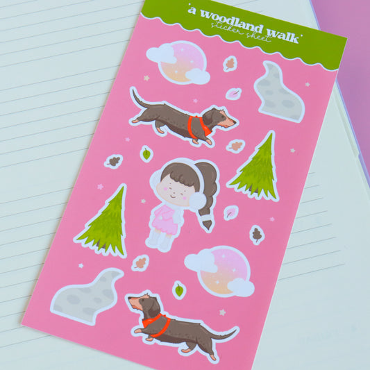 A Woodland Walk Sticker Sheet