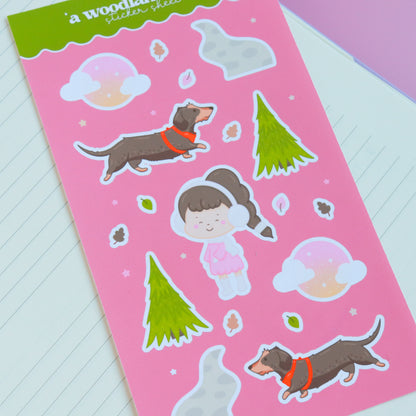 A Woodland Walk Sticker Sheet