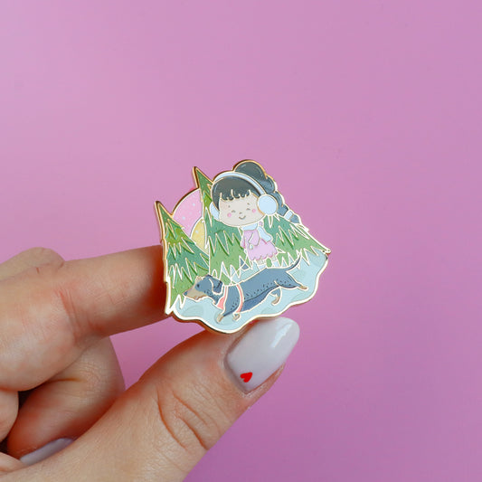 A Woodland Walk Enamel Pin