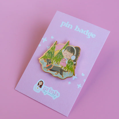 A Woodland Walk Enamel Pin