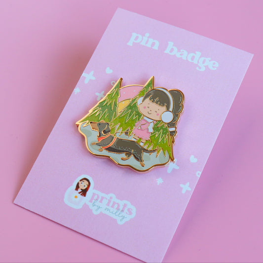 A Woodland Walk Enamel Pin