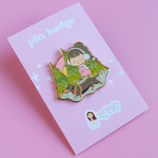 A Woodland Walk Enamel Pin