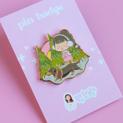 A Woodland Walk Enamel Pin
