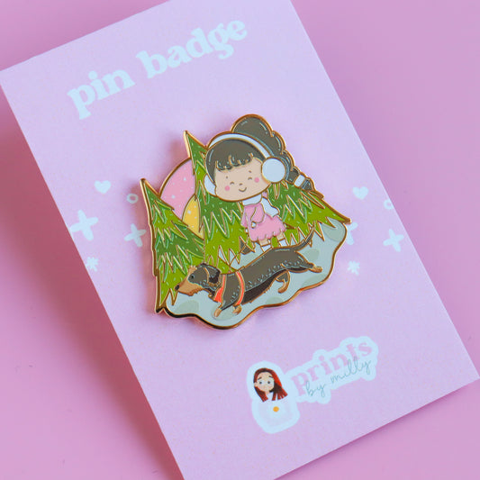 A Woodland Walk Enamel Pin