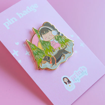 A Woodland Walk Enamel Pin