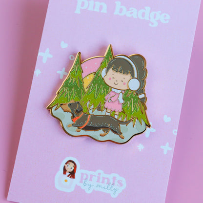 A Woodland Walk Enamel Pin