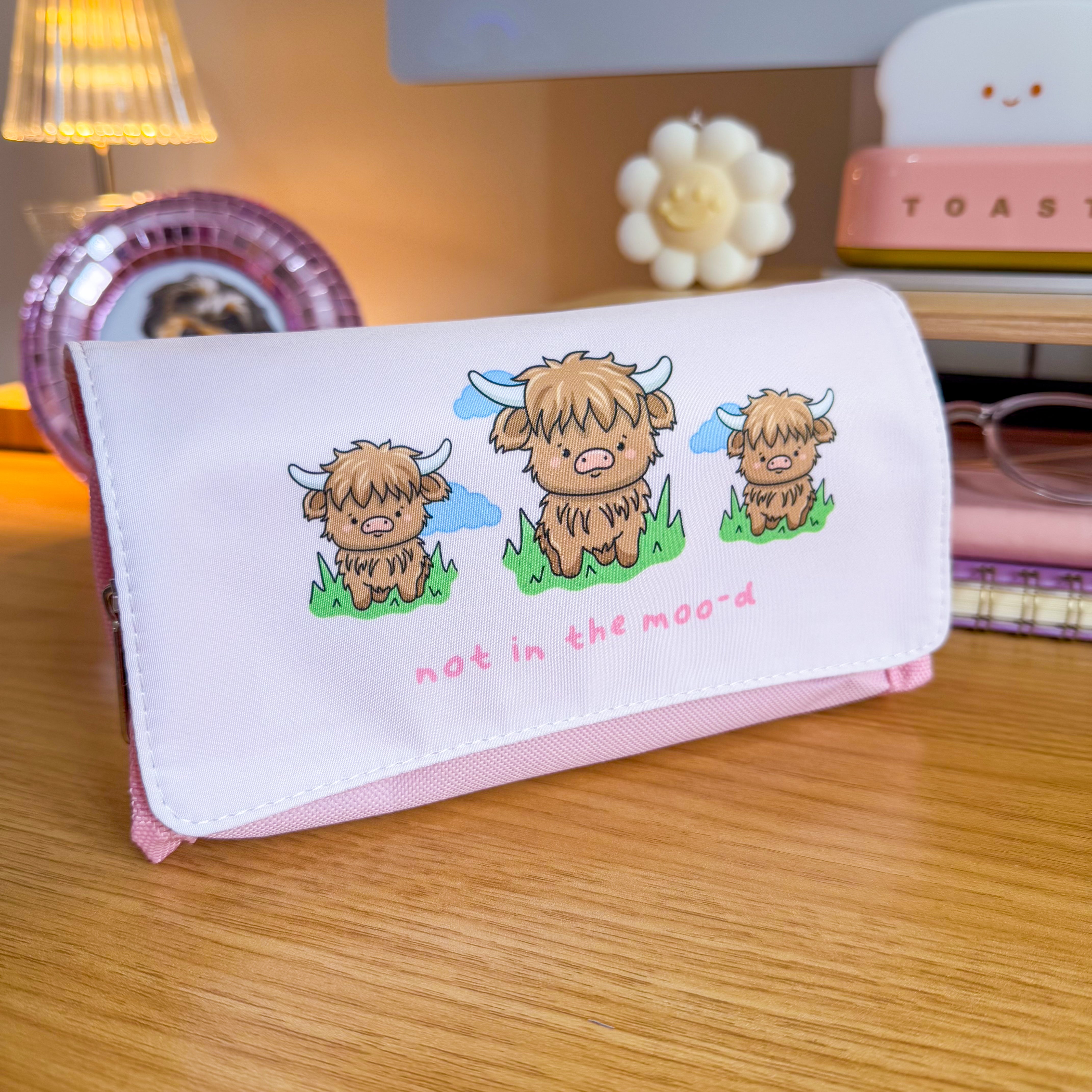 Not In The Moo-d Pencil Case