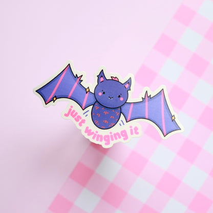 Winging It Sticker