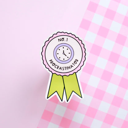 No.1 Procrastinator Sticker